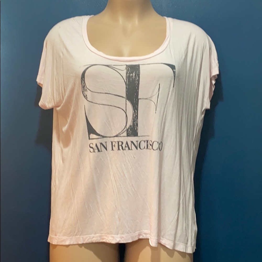 San Francisco tshirt light pink